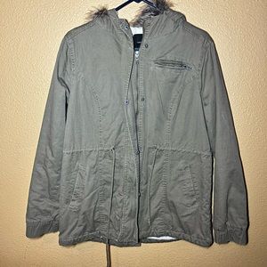 Women winter coat - Olive green